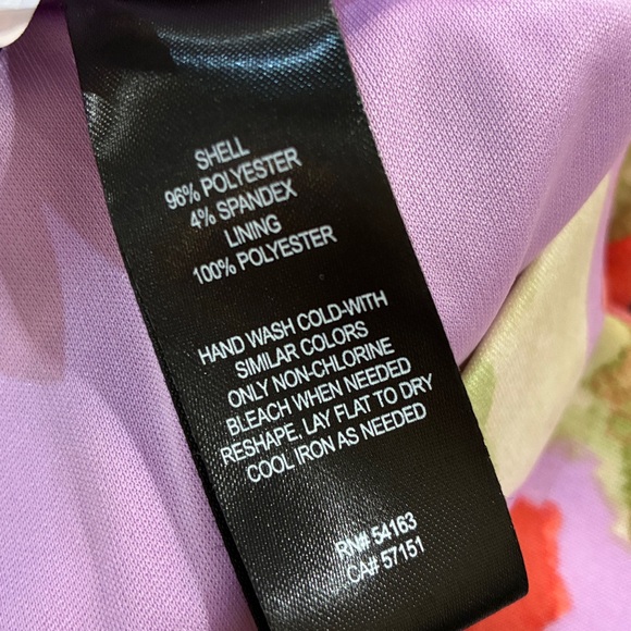 JH Evenings Floral Pink One-Shoulder Dress, sz 14 - Picture 9 of 9